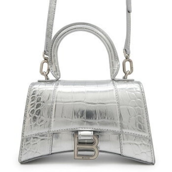Balenciaga Hourglass Handbag Crocodile Leather Bag - Picture 1 of 8